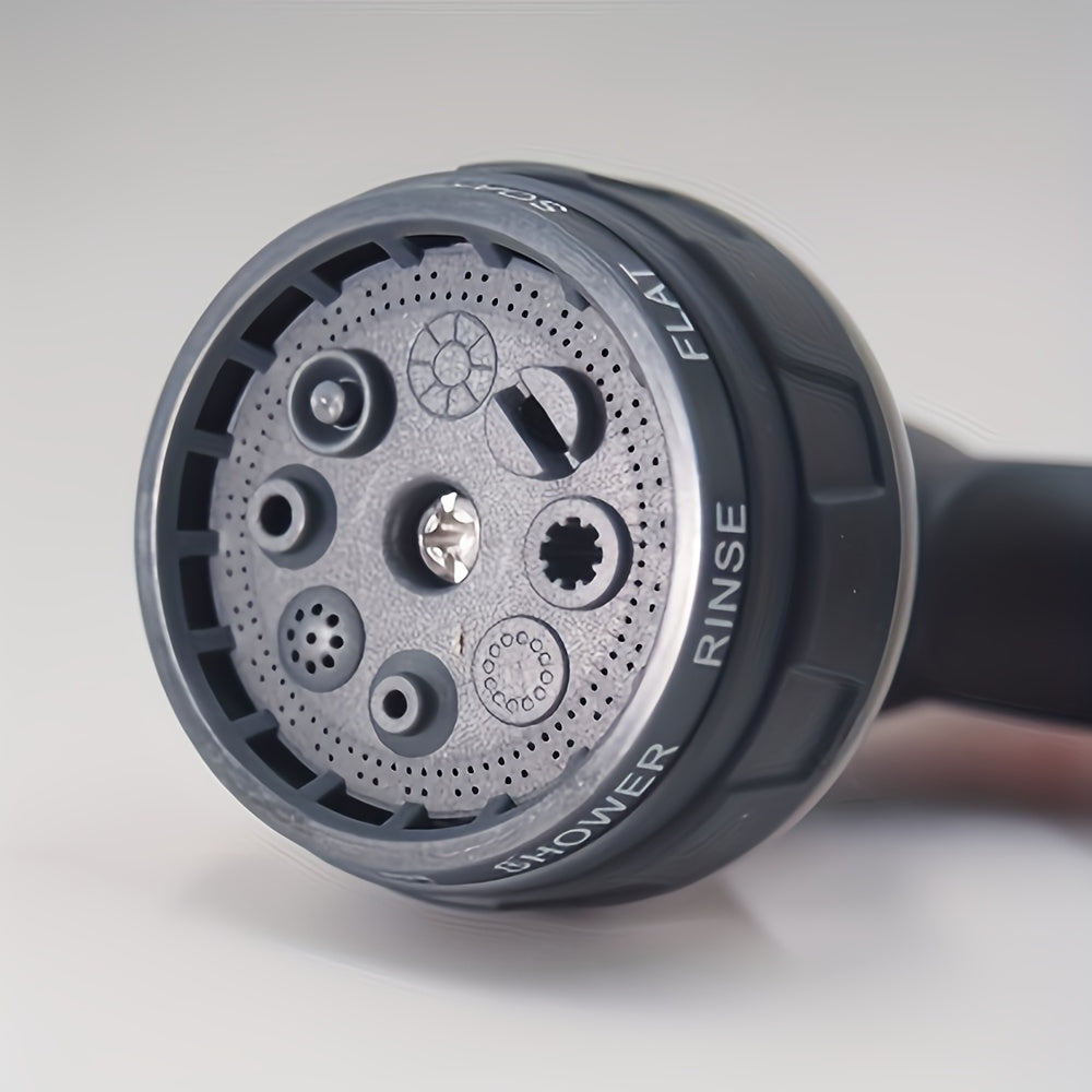 Pistolet d’arrosage haute pression, buse réglable, plastique léger et durable, poignée ergonomique orange/noir, idéal pelouse, voiture et jardin.