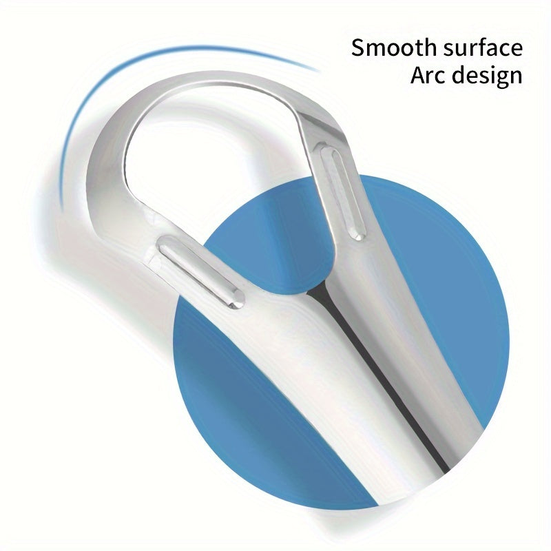 3pcs Stainless Steel Tongue Scraper Set, Dual-Sided Oral Hygiene Tool, Easy to Clean &amp; Portable, Halloween Gift