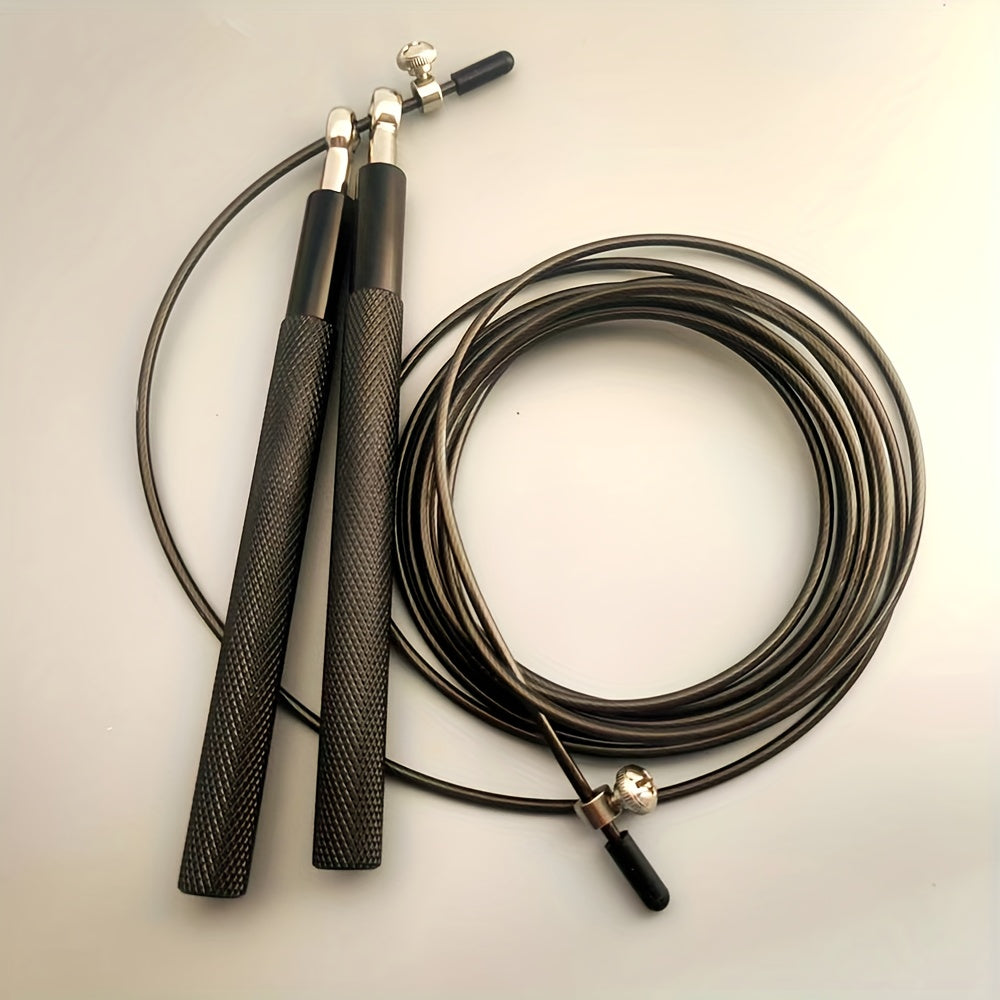 Corde à Sauter Professionnelle : Poignées aluminium robustes, rotation 360°, grip antidérapant, système corde rapide, idéale HIIT, boxe et gym.
