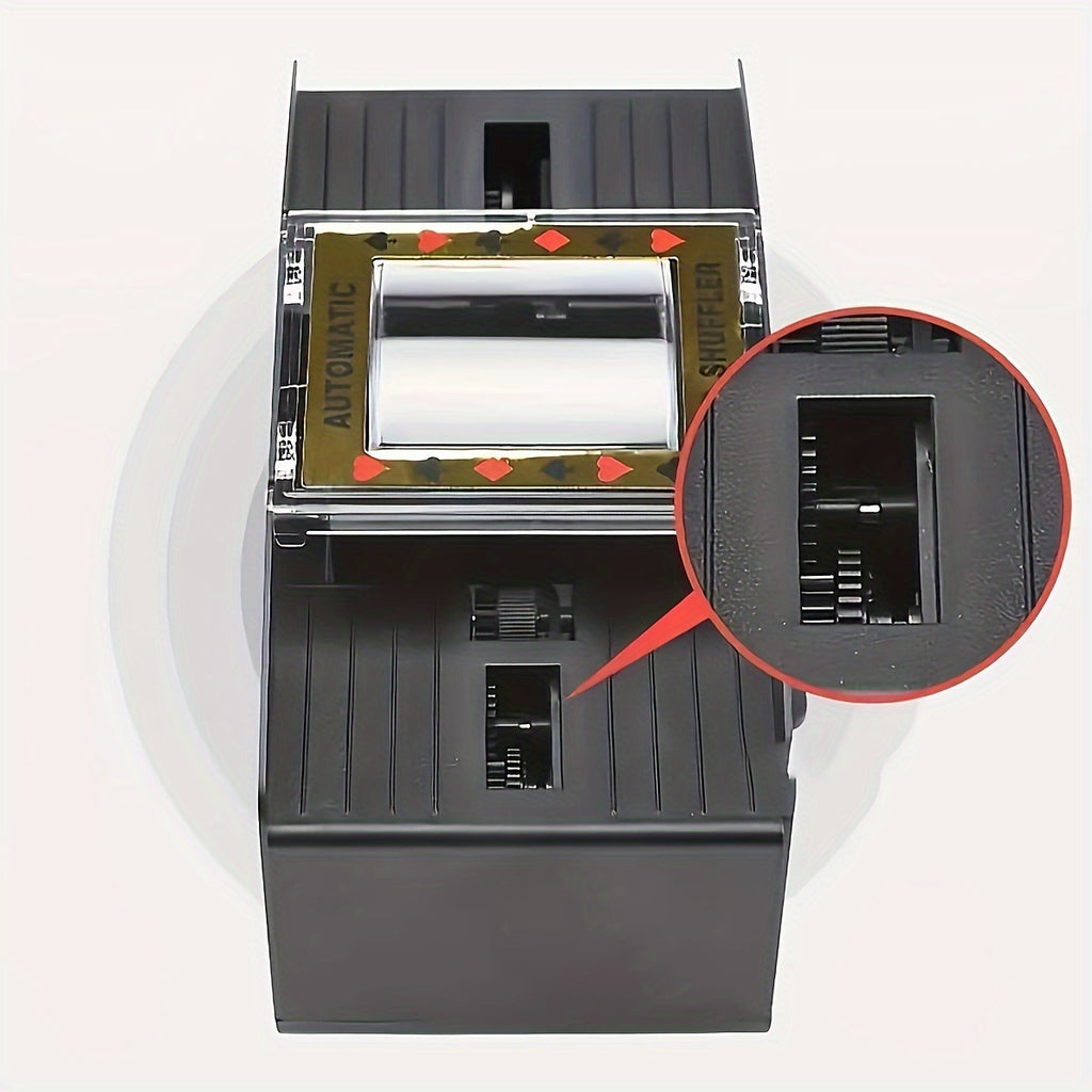 Mélangeur automatique de cartes à double compartiment. Mélangeur de cartes de qualité ABS, idéal pour les soirées jeux en famille et les passionnés.