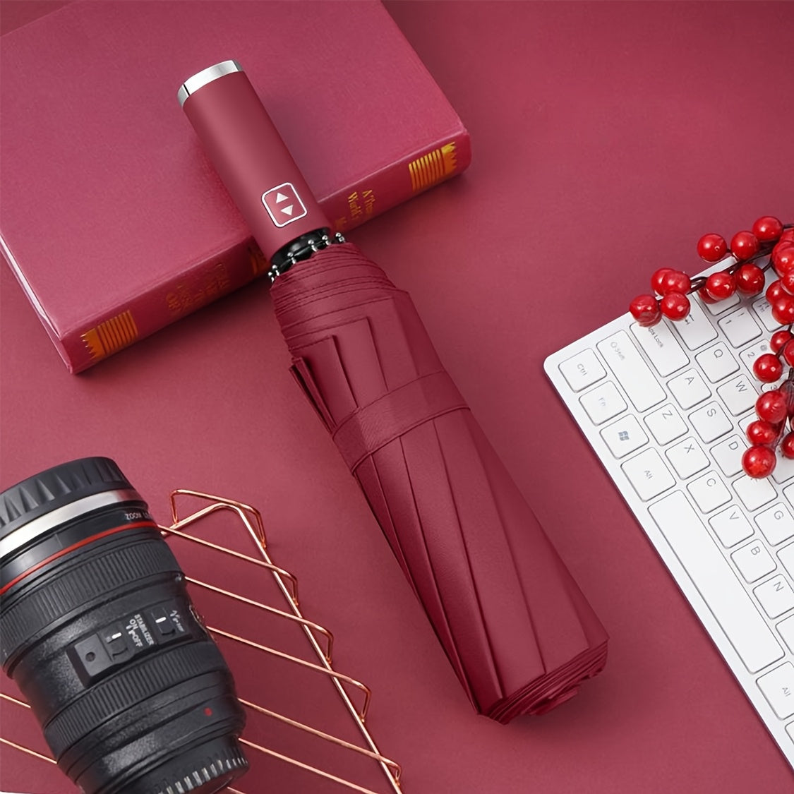 Parapluie automatique 10 baleines, coupe-vent, unisexe, ouverture en un clic, robuste et élégant, idéal pour voyages et usage quotidien.