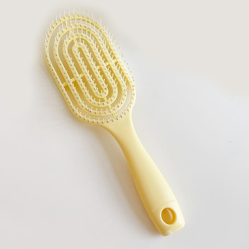 Brosse démêlante pour cheveux bouclés et lisses, adaptée cheveux secs ou mouillés, convient à tous types de cheveux.