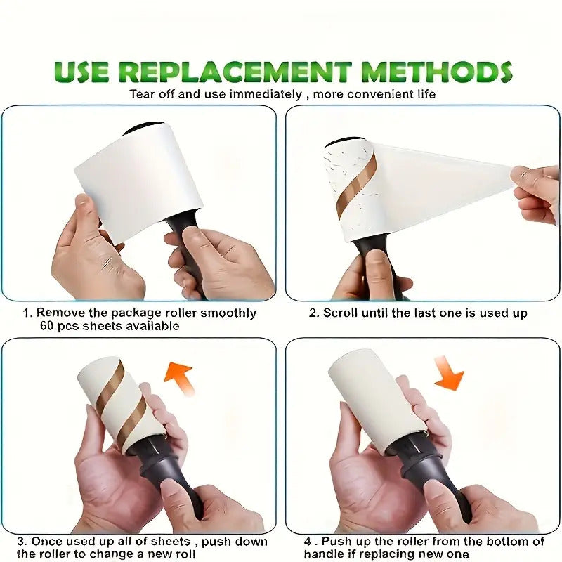 Super Strong Lint Roller, 1 Roll of 50 Sheets, Suitable for Clothes, Carpets, Sofa Covers, and Various Surfaces- Essential Household Lint Removal Tool, Surface Cleaning, Portable Design, Compact Roller, High Quality Roller, Du