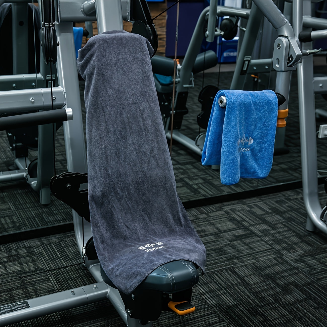 1pc/2pcs Quick-Drying Towel, Super Absorbent, Large Size, Perfect for Bathroom, Gym, Running, Swimming, Cycling. Sports Towel That Can Be Hung Or Laid on Fitness Equipment, Sweat Towel