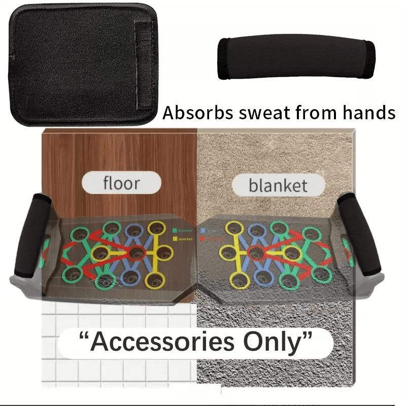 Équipement de renforcement pliable et antidérapant, améliorant la force poitrine-épaules, résistant à la transpiration, idéal pour entraînements en salle ou en extérieur.