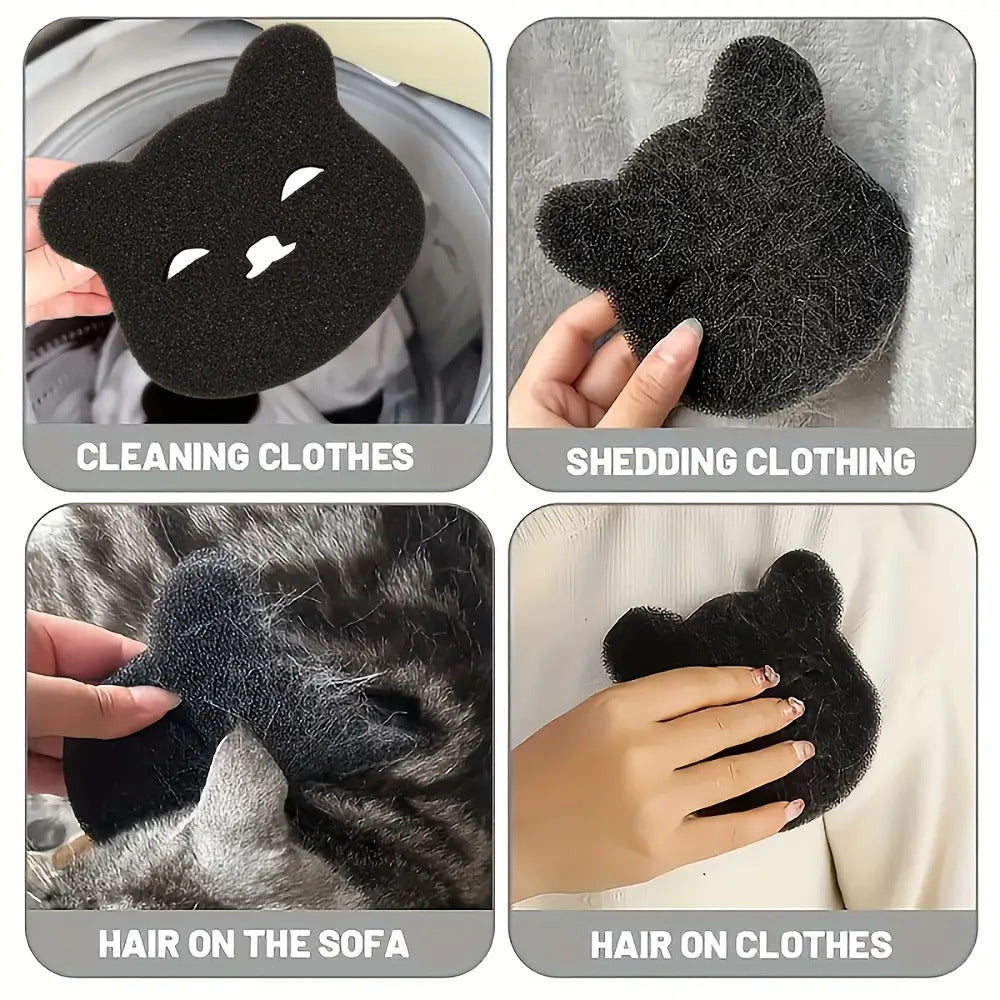 10-Pack Reusable Pet Hair Remover Sponges - Washing Machine & Laundry Hair Catcher, Non-Electric Fur Collector for Dog & Cat Fur, No Electricity Needed, Easy to Use, Ideal Gift for Pet Owners, Pet Hair Remover Sponge, Laundry