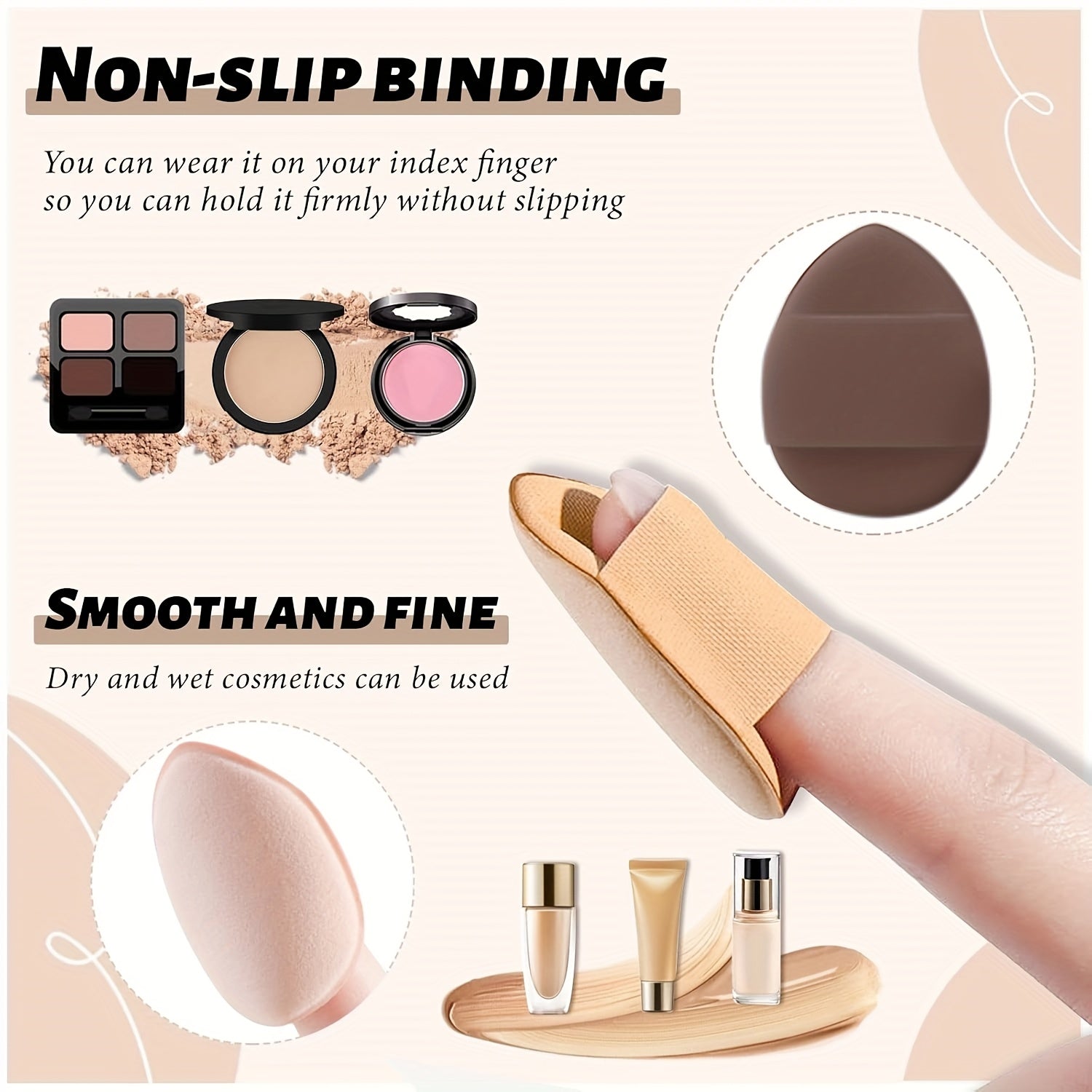 13/20/33pcs Professional Makeup Brush Set with Accessories Kit Includes High-Quality Nylon Bristled Brushes, Headband, Wristbands, Makeup Remover Puff, Triangular Velvety Puffs, Finger Puffs, Large &amp; Small Beauty Sponges ABS