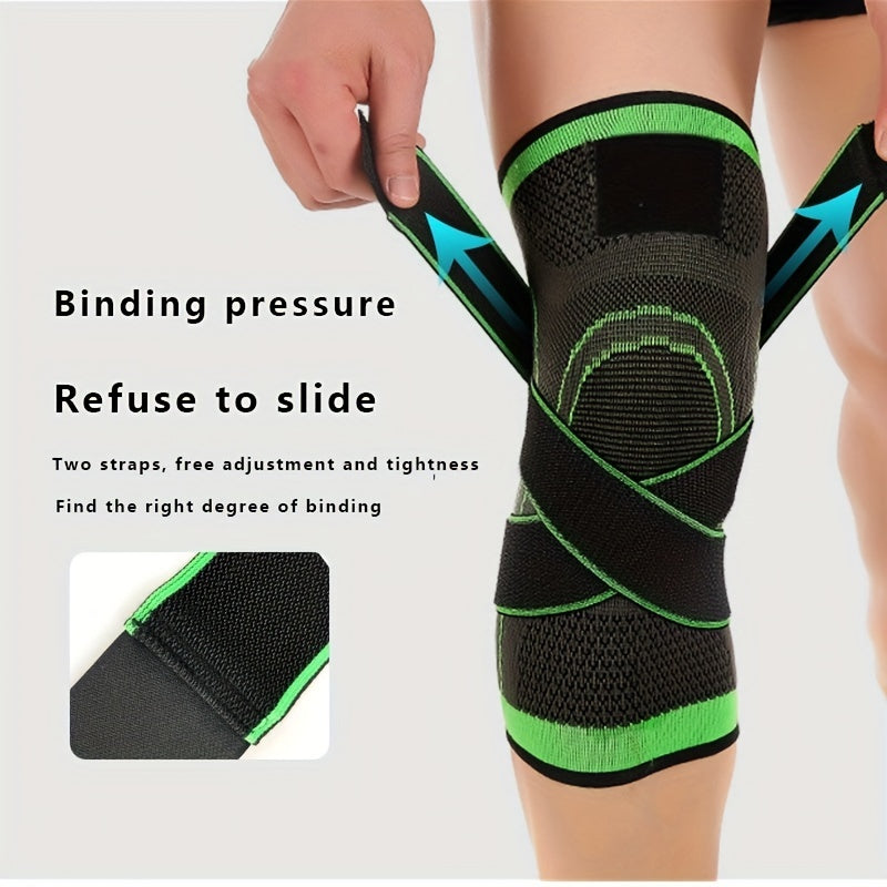 1pc Breathable Compression Knee Brace for Sports, Gym, Hiking, And Joint Support - High Elastic Knee Pad Protector for Fitness