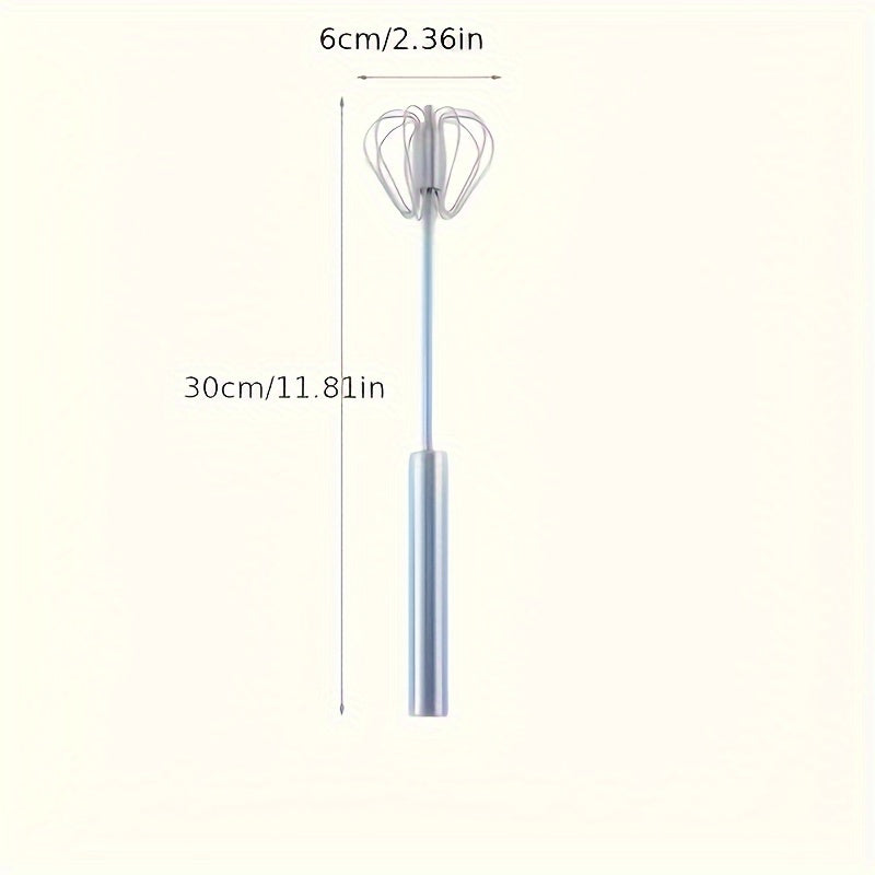 Fouet manuel en acier inoxydable multifonction, batteur à œufs et mousseur à lait, pour pâtisserie et cuisine, outil essentiel, cadeau pratique toute l’année.