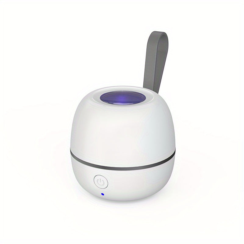 MOMMED Portable USB Rechargeable Pacifier Cleaner - Multi-Purpose UV Sanitizer for Pacifier Parts, Headphones, Earrings &amp; More, Compact Design with Blue Light Indicator, Easy to Clean, Travel-Friendly, USB Rechargeable Cleane