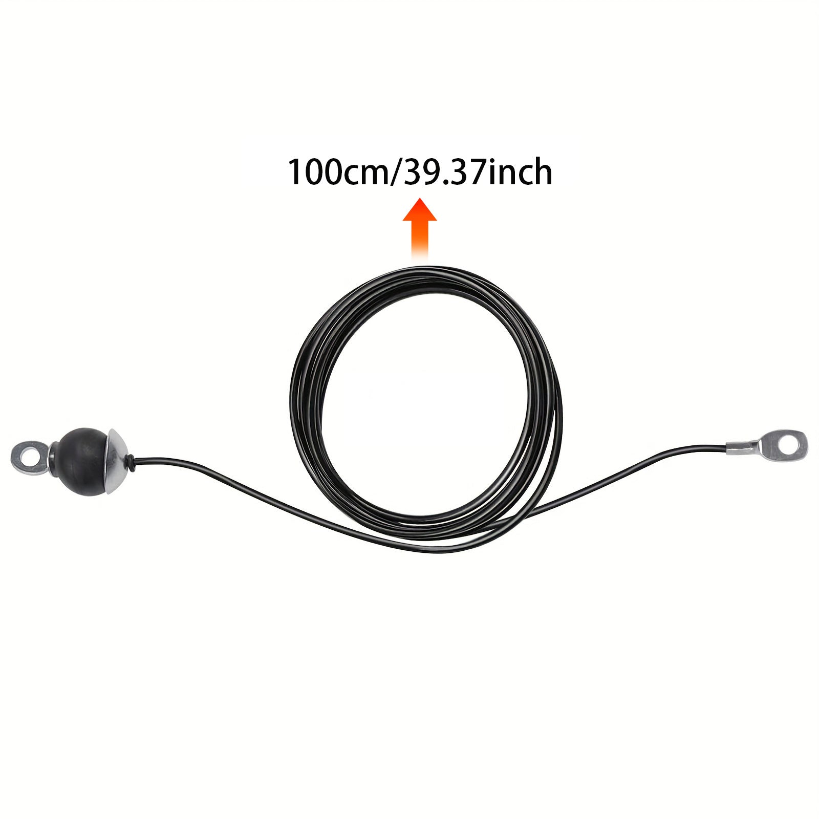 Câble Fixe avec Boule : Câble en acier pour poulie de musculation, adapté machines de gym à domicile et entraînement poids.