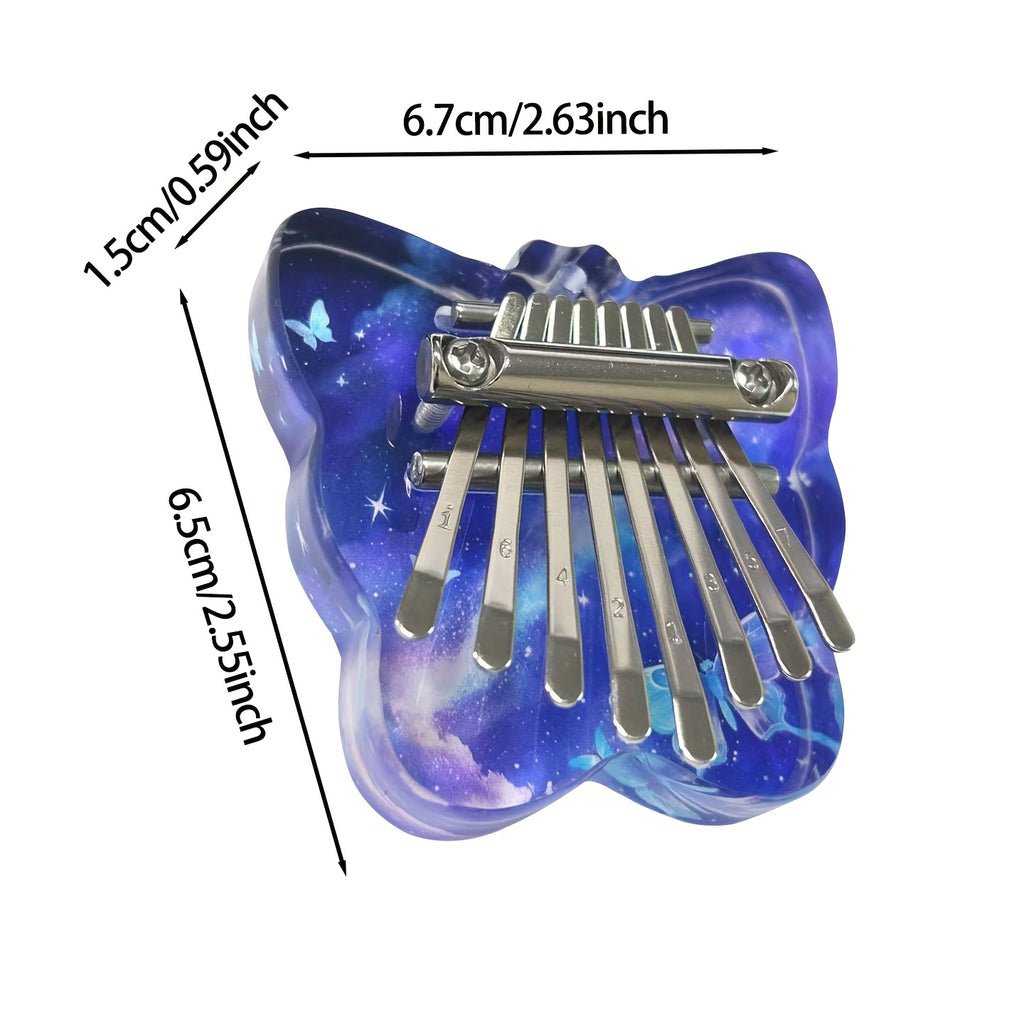 Kalimba huit tons de haute qualité, piano à doigts, instrument musical pour 14 ans et plus, idéal fêtes et cadeaux.