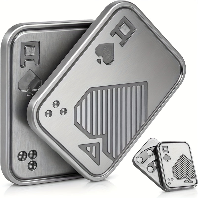 بطاقة دفع بغطاء منزلق من DEEPLAN بتصميم جيروسكوب صغير إبداعي لأطراف الأصابع - برونزي معدني وذهبي، أشكال متنوعة وألوان غنية، لعبة مكتب متينة للاسترخاء، هدية عيد الميلاد للمحترفين، ملحق مكتب، ملحق عصري