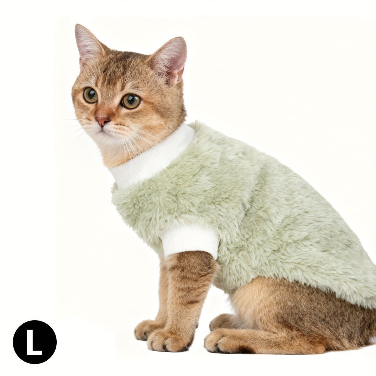 1pc Cozy Plush Sweater Jacket for Small & Medium Cats - Soft Warm Winter Clothes with Tabby/Tortoiseshell Patterns (Pink/Orange/Blue) - Hand Washable All-Season Pet Sweaters, Perfect Christmas Gift for Kittens & Cats