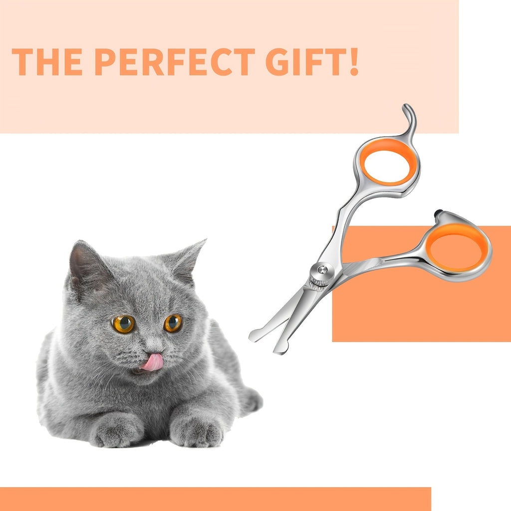 Ciseaux de toilettage sûrs et faciles avec tête ronde. Idéals pour couper les poils des animaux en toute sécurité, pour chiens et chats.