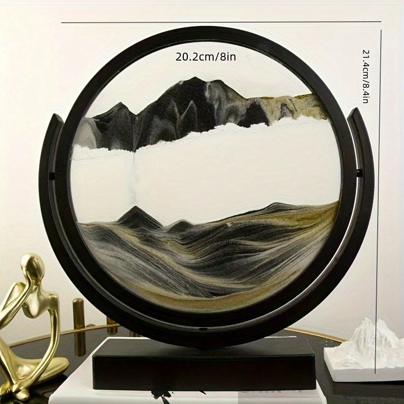 Art de sable en verre, peinture 3D dynamique autoportante, décor maison et bureau, thème ange, idéal fêtes, sans électricité.