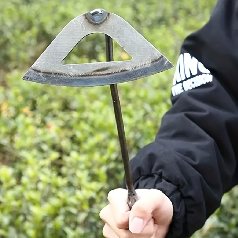 Premium All-Steel Hardened Hollow Hoe - Handheld Weeding Rake with Sharp Tines for Efficient Garden Maintenance, Durable &amp; Rust-Resistant, Ideal for Vegetable Gardens &amp; Garden Houses, Garden Hoe, Garden Tool, Rustresistant To