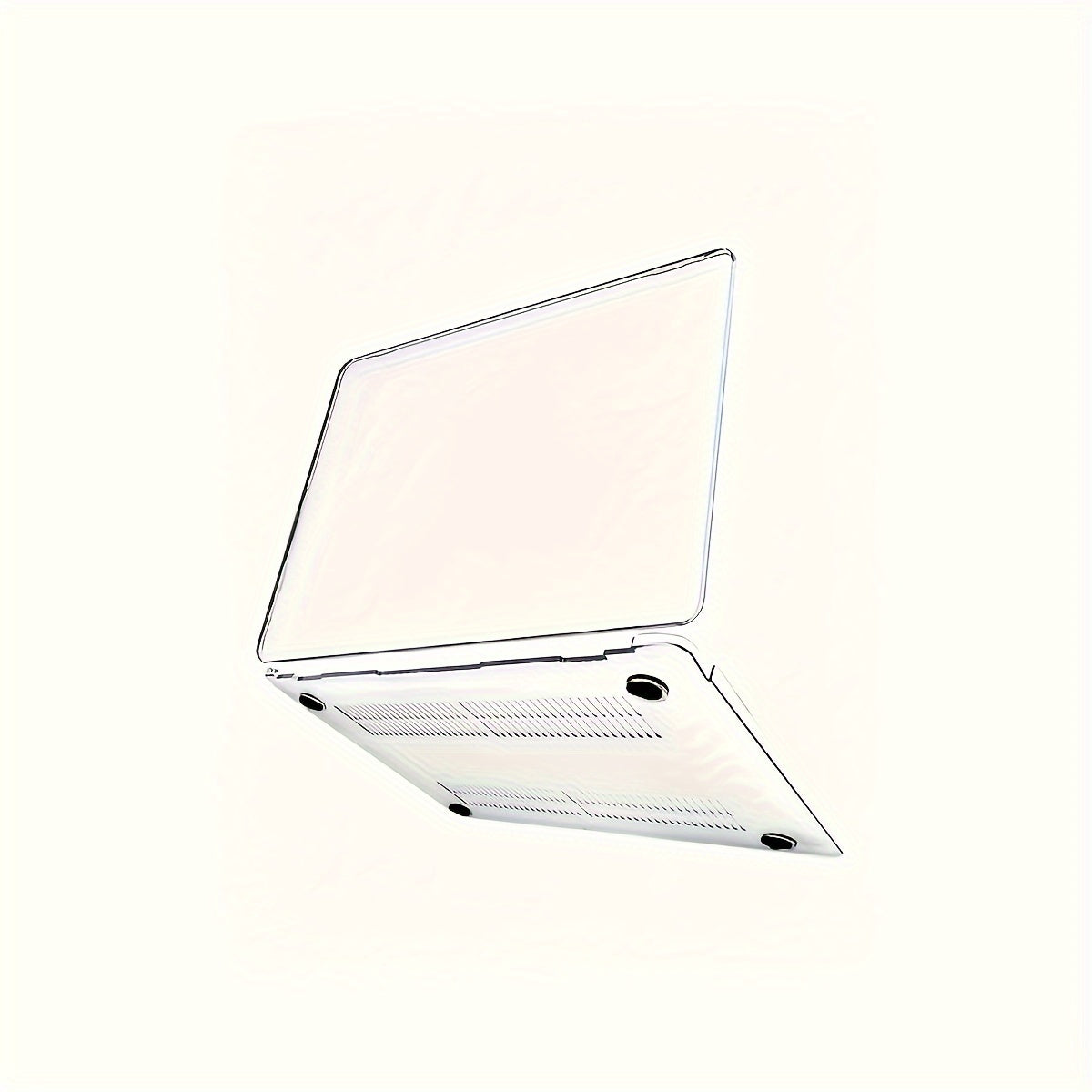 Coque MacBook Air/Pro Ultra-Fine Transparent : Ensemble 2 pcs (couvercle + base), finition mate, protection légère et discrète, haute transparence.