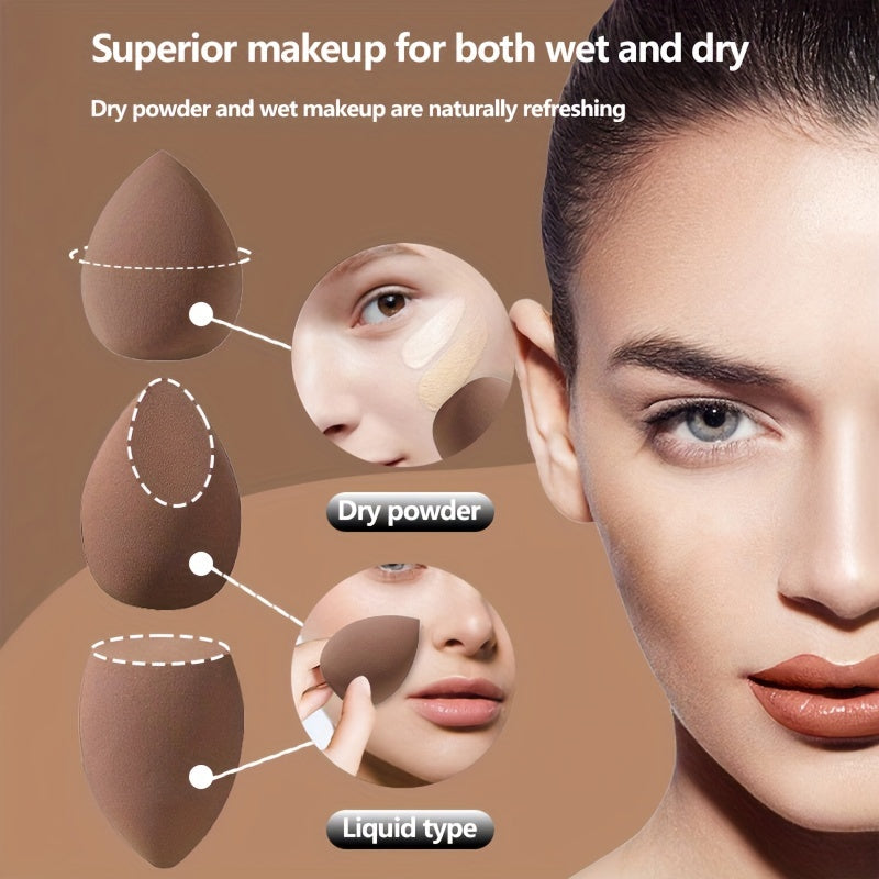 Set cadeau maquillage 37 pcs, pinceaux, éponges, accessoires nettoyage, polyvalent pour poudres, fond de teint et soins beauté précis.