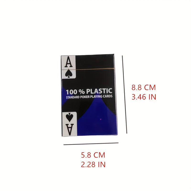 Cartes de jeu PVC mat premium, étanches. Design étroit pour une prise améliorée, idéal pour les jeux créatifs et le divertissement.