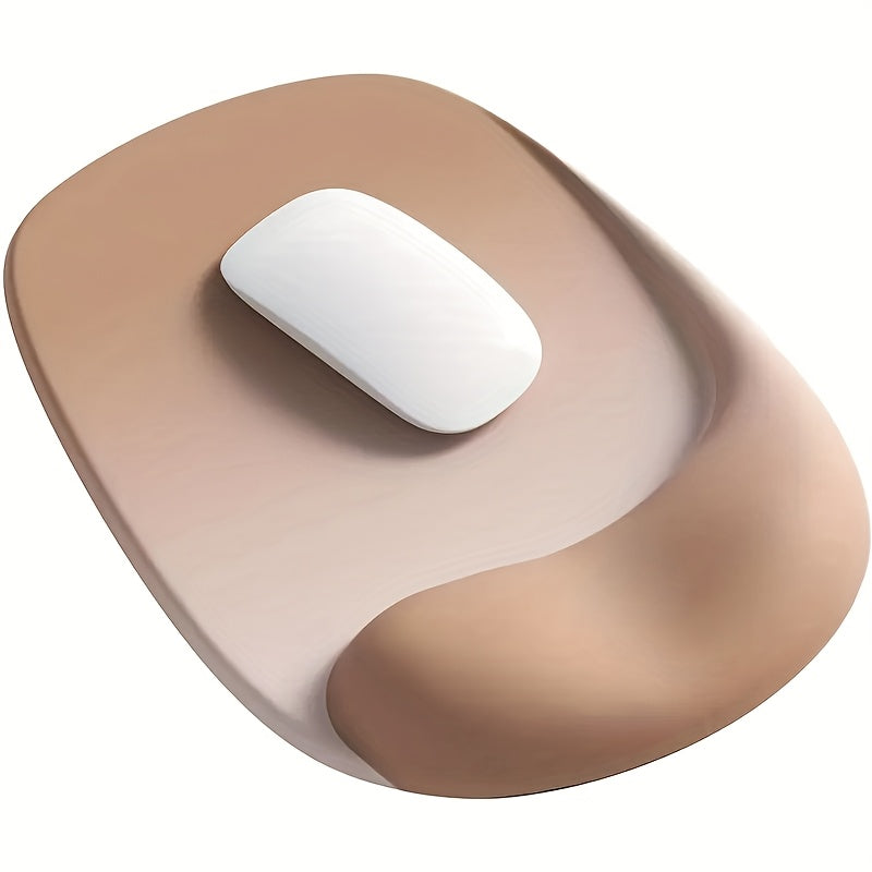 Ergonomic Mouse Pad with Gel Wrist Support - Premium Lycra Fabric, Non-Slip, Perfect for Laptops &amp; Desktops, Ideal for Office &amp; Gaming, Rubber Base, Mouse Pads for Desks