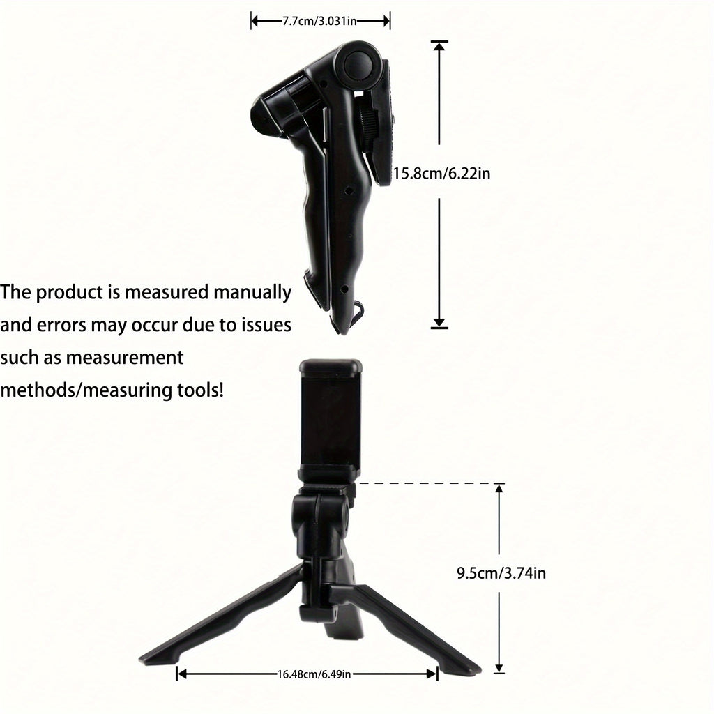 360° Anti-Shake Phone Tripod Mount – Portable Adjustable Smartphone Holder for Live Streaming & Photography | Perfect Gift for Content Creators