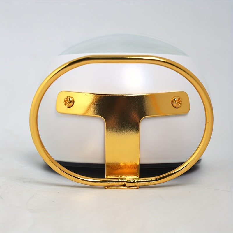 Horloge de bureau silencieuse, design nordique, aiguilles lumineuses, fonctionne sur piles, métal rond, idéale pour étudiants et décoration intérieure.