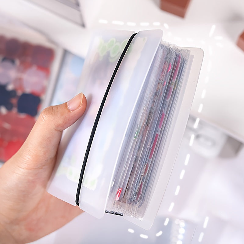 Album de rangement 40 pièces grande capacité pour autocollants, photos, cartes et notes adhésives, idéal pour maison, bureau, école et voyage.