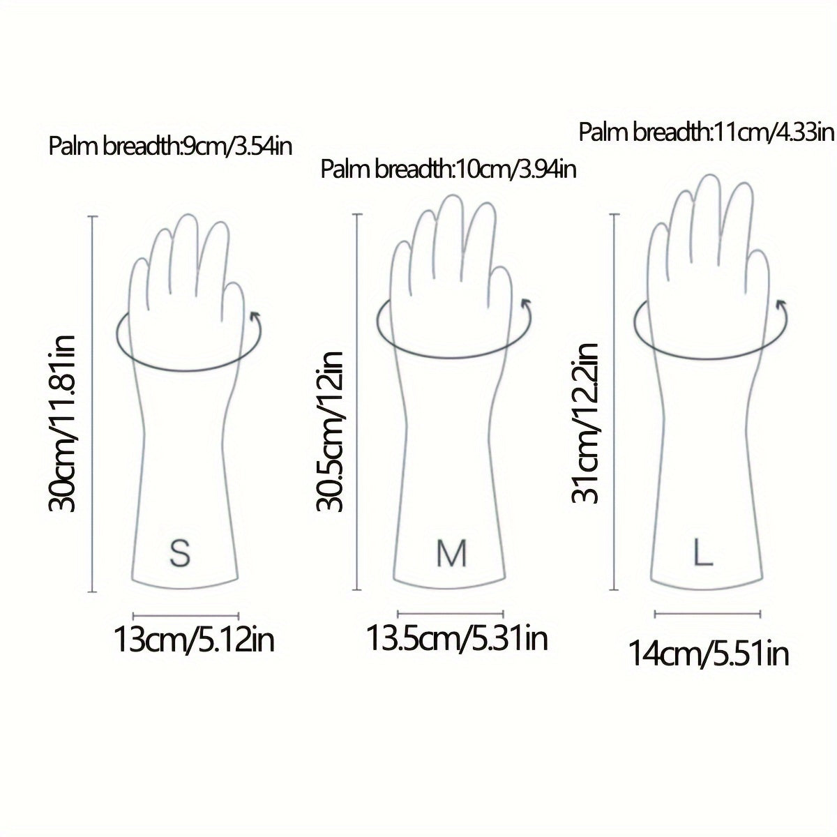 3pcs Waterproof Rubber Gloves for Kitchen, Bathroom &amp; Laundry - Durable PVC, Ambidextrous Dishwashing &amp; Cleaning Gloves in Light Blue, Pink, and White, Dishwashing Gloves|Pastel Colors|Durable Rubber Gloves, Dishwashing Glove