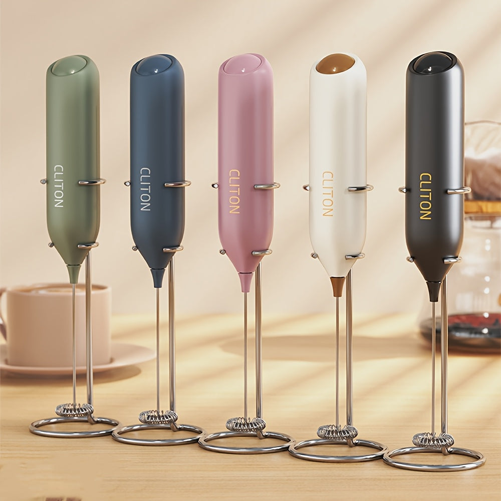 Mousseur à Lait Électrique Sans Fil : Fouet inox 304, fonctionnement silencieux, portable et compact, idéal café maison ou camping.