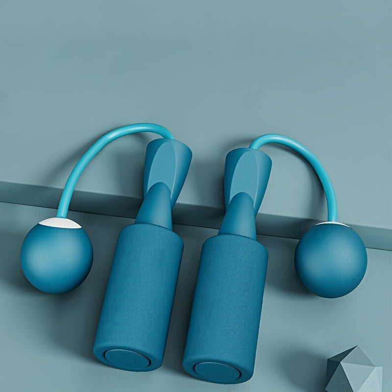 1pair Cordless Skipping Rope With Weighted Ball, Dual-purpose Jump With Sponge Handle, Suitable For Fitness, Workout, Exercise