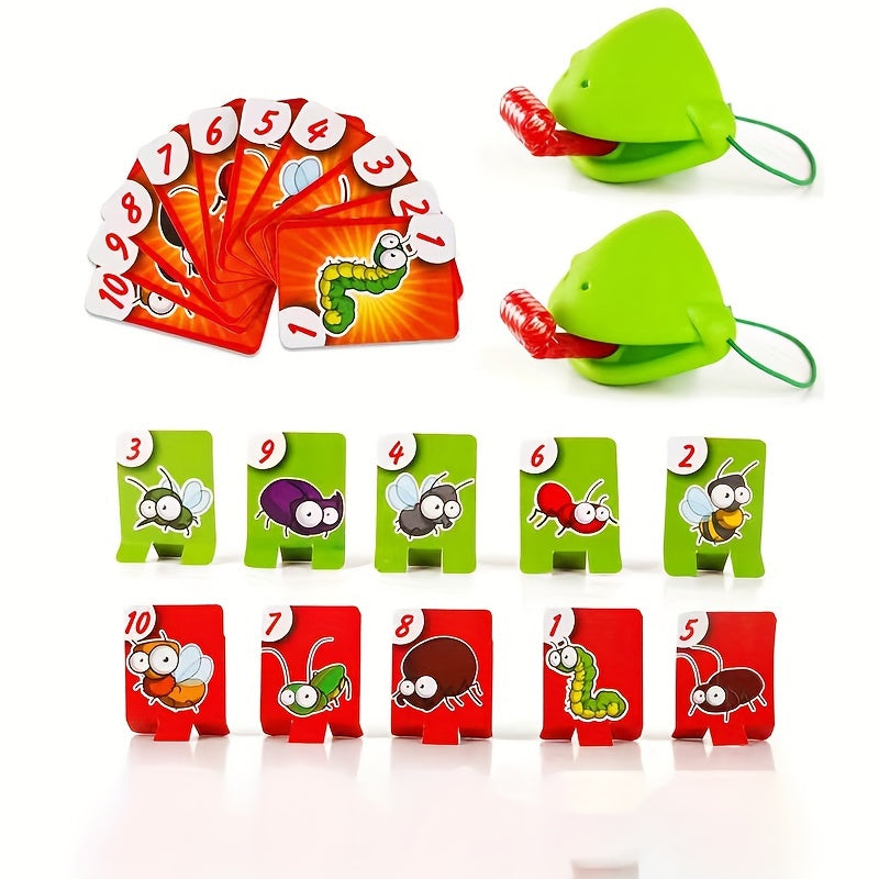 Jeu de capture de mouches pour enfants, interactif et familial, avec cartes colorées, sans pile, idéal fêtes et événements.