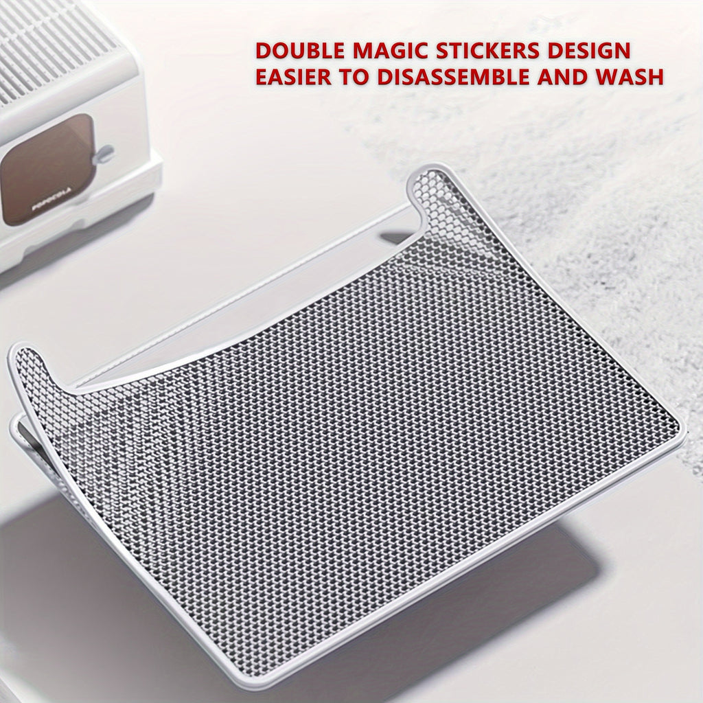 Tapis litière double couche, anti-éclaboussures, contrôle de poussière, retient les grains, facile à nettoyer, idéal intérieur pour maintenir propreté.