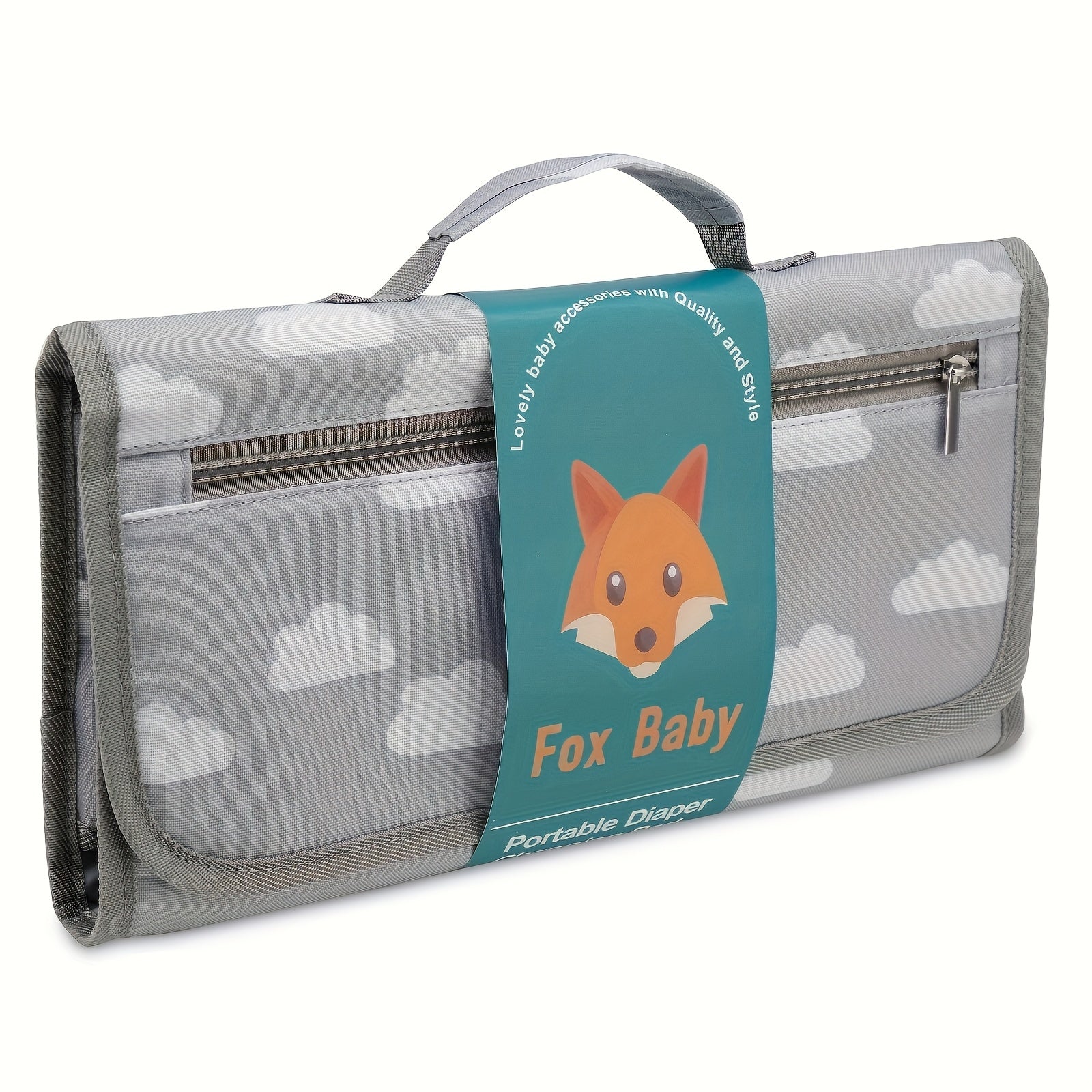 Tapis à langer portable pour sacs ou tables à langer, pratique pour changer bébé d’une main, idéal cadeau naissance ou voyage.