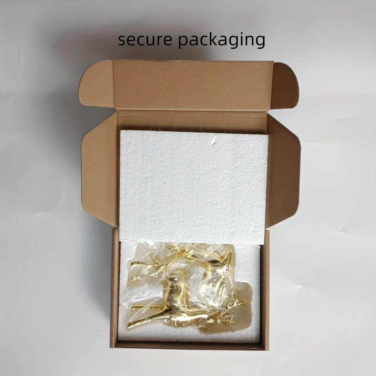 قطعتان من غزال عيد الميلاد الكبير الصلب المطلي بالكهرباء بلون الشمبانيا الذهبي والفضي، مناسب للعطلات المنزلية وغرفة المعيشة والمكتب والحرف اليدوية، هدية رائعة، زينة زخرفية، ديكور احتفالي، زينة منزلية، ديكور فاخر للعطلات، لمسة أنيقة للمنزل