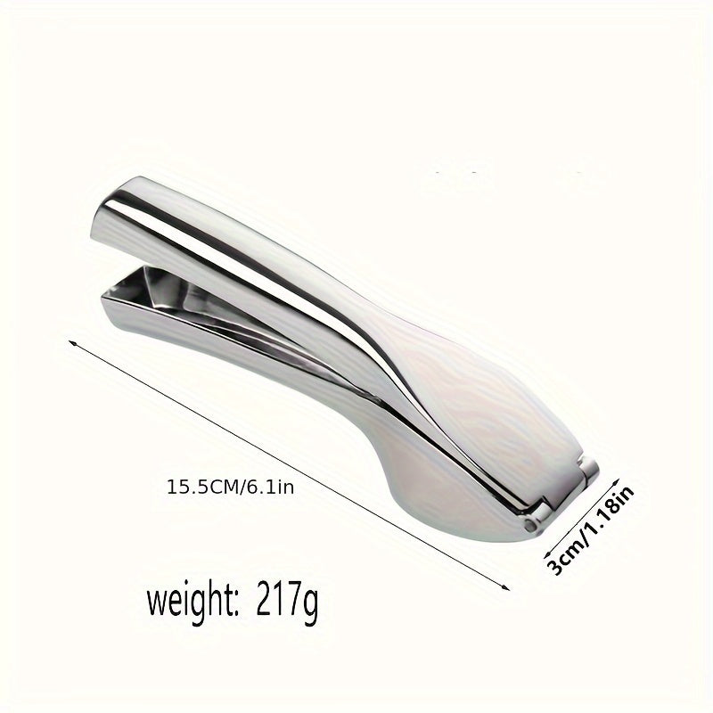 Ultra-Durable 3-in-1 Garlic &amp; Ginger Press - Manual Mincer, Crusher, and Peeler for Kitchen Use