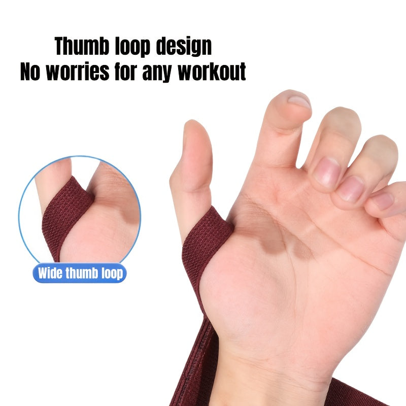 Paire de bandes élastiques VALEO pour musculation, avec boucle pouce et boucles ajustables, offrant un soutien renforcé pour soulevé de terre et powerlifting.