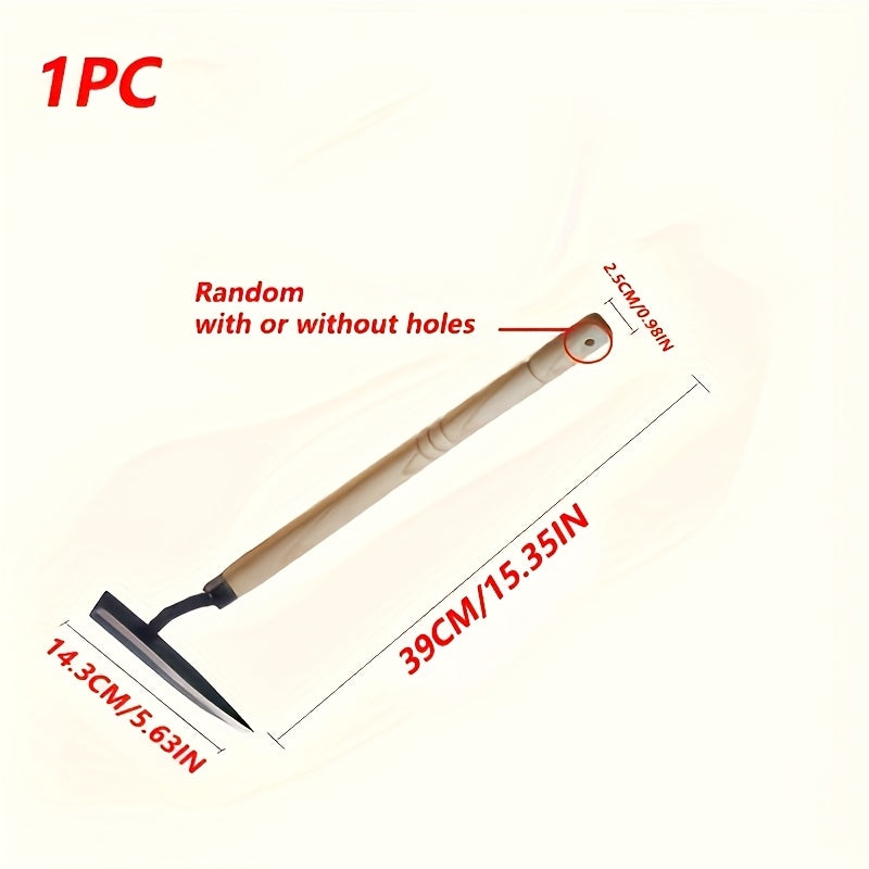 Dual-purpose Small Triangle Hoe Garden Hoe Tool - Suitable for Yard, Grass, Flower, and Vegetable Planting, Yard Maintenance, Compact Design, Urban Farming