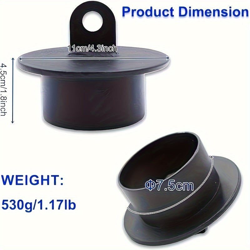 Renforceur de prise en fer noir durable avec poids ajustable, idéal pour l’entraînement à domicile et en salle de sport, construction robuste.