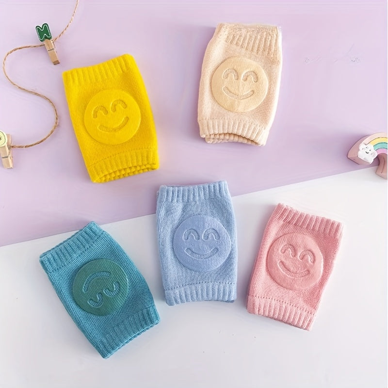 Lot de 2 genouillères pour enfants, antidérapantes et anti-chute, idéales pour apprendre à marcher ou ramper, tailles 0-3 ans.