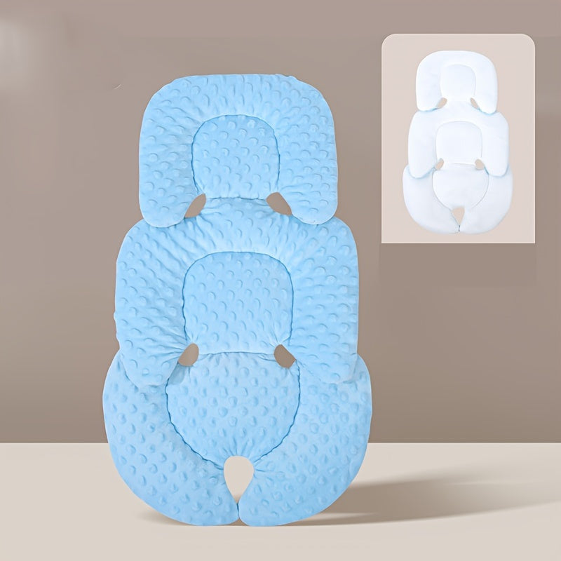 Liner de siège auto double face, épais et chaud, respirant, polyester, universel pour poussettes, chaises hautes et voyage, 0-6 ans.