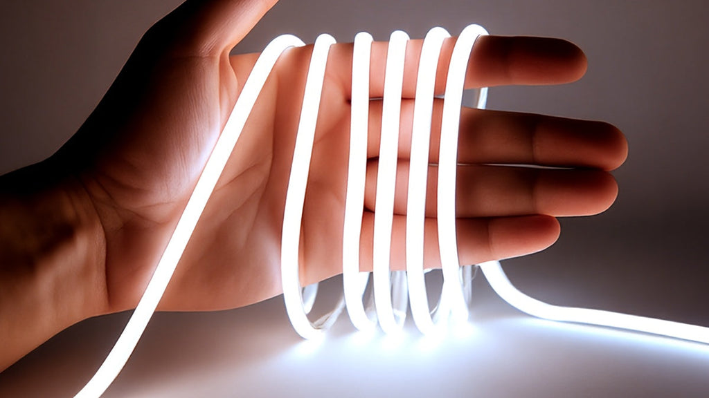 HOTU Thin COB LED Strip Light - USB-Powered Adhesive Flexible Cuttable Tape Light with 400 LEDs/M, Daylight &amp; Warm White (3000-6500K), Dotless Design for, Bedroom, Under Cabinet Lighting, Bedroom Lighting, Modern Lighting, Fl