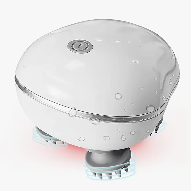 Masseur électrique pour cuir chevelu, portable USB. 4 griffes amovibles, 3 modes réglables, outil de relaxation profonde, adapté aux humains et aux animaux.