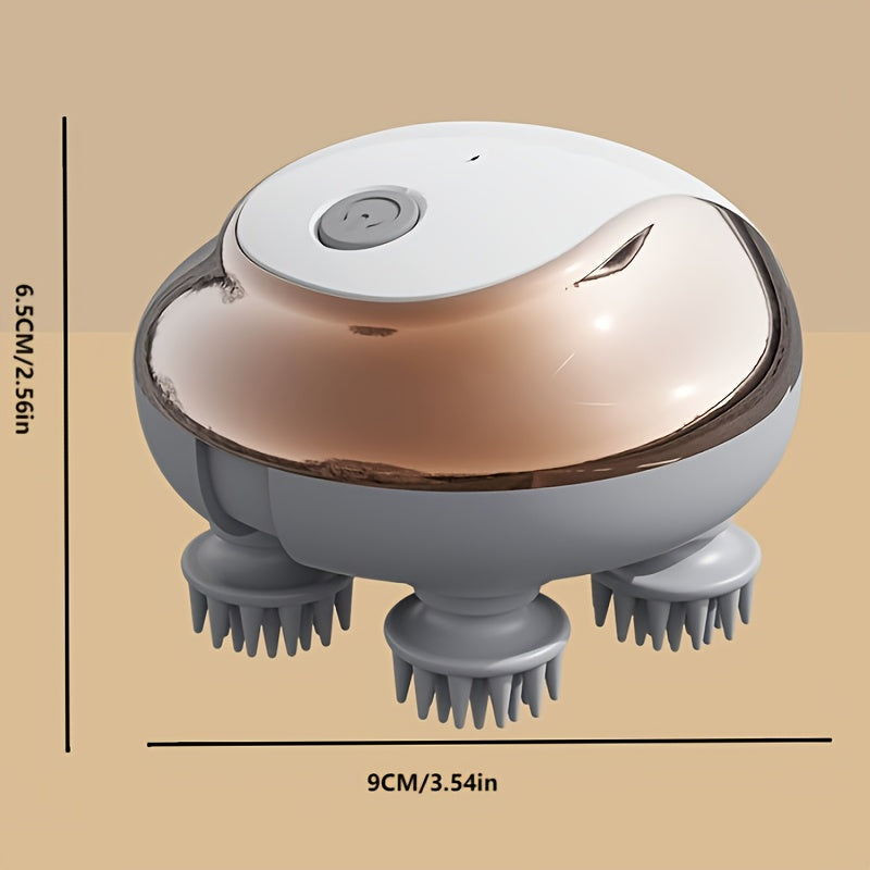 Mini masseur électrique pour cuir chevelu, stimule la circulation, détend la tête et procure un massage relaxant.