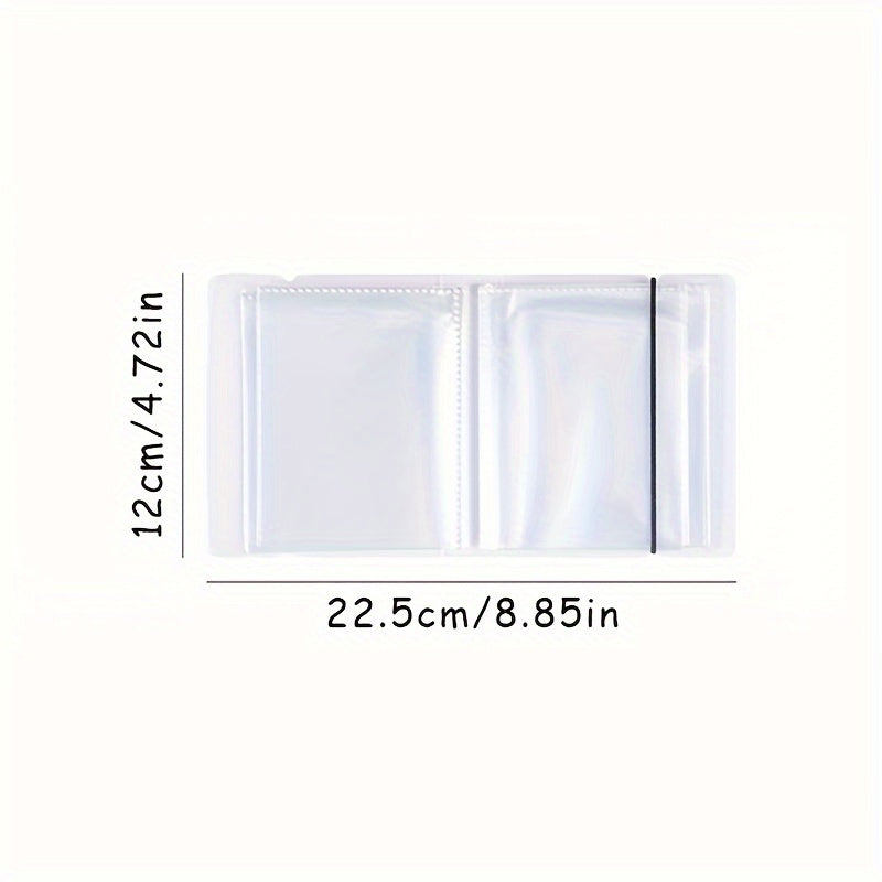 Album de rangement 40 pièces grande capacité pour autocollants, photos, cartes et notes adhésives, idéal pour maison, bureau, école et voyage.