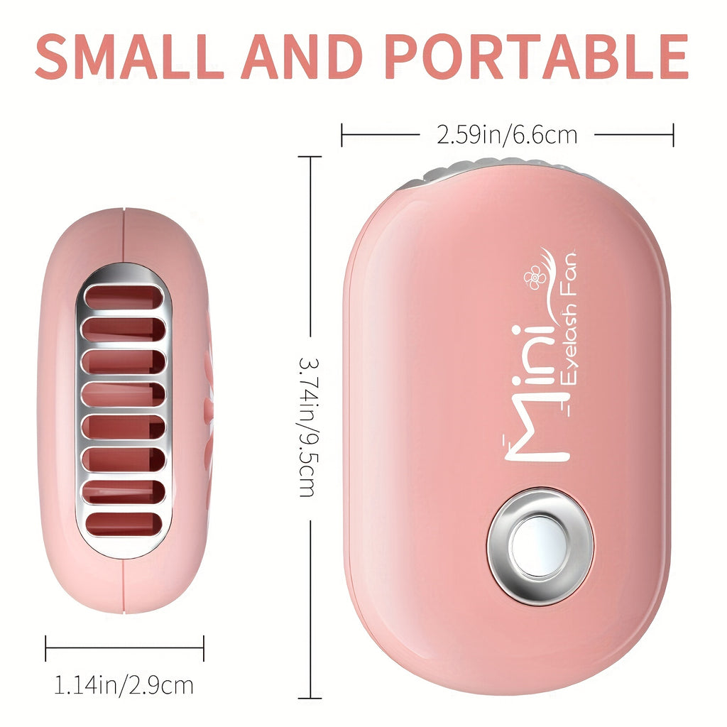 Sèche-cils portable AORAEM, 3 vitesses, autonomie 4-5h, idéal extensions de cils et maquillage, design compact pour usage pratique.