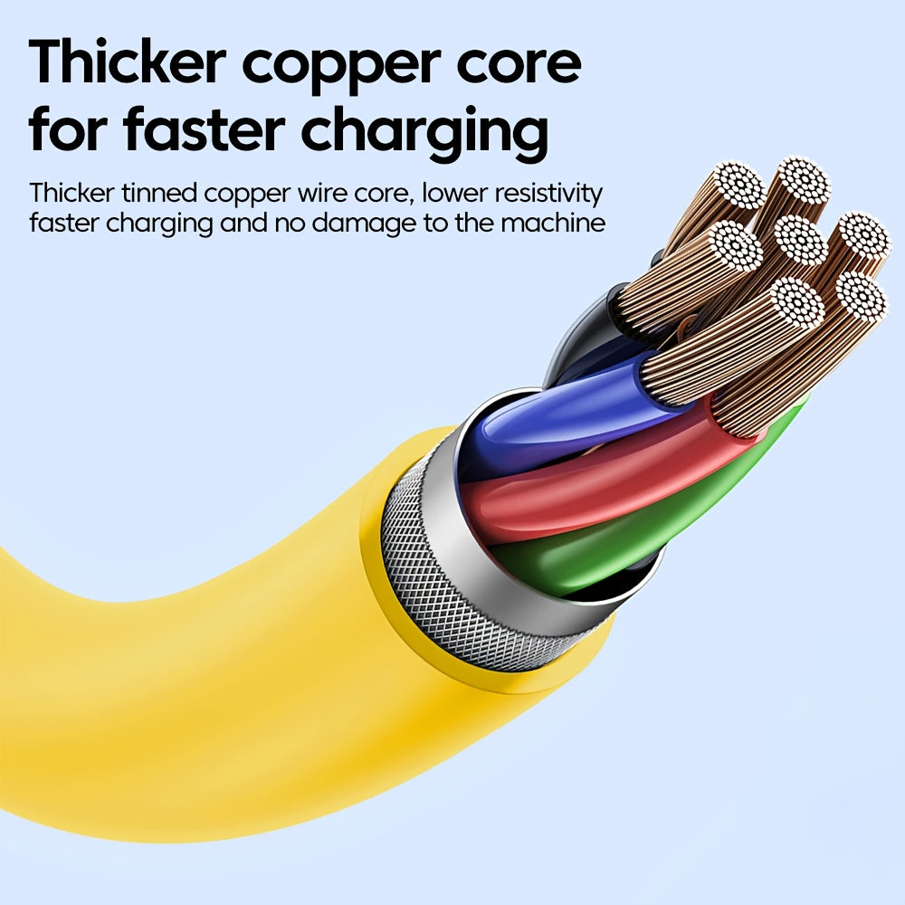 65W Multifunctional Four-in-One USB-C Retractable Cable, PD Super Fast Charging and Data Synchronization, Silicone Material, Multi-Port Charging with Indicator Light, Suitable for iPhone, iPad, Samsung, Xiaomi, Huawei, OPPO a