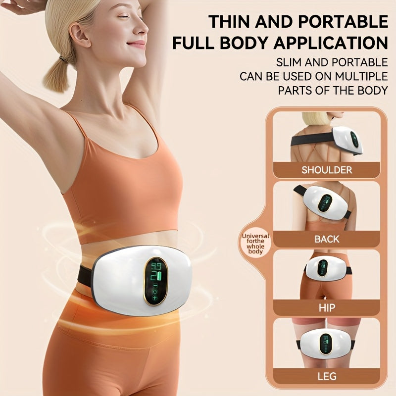 Portable Full-Body Massager with 20-Minute Timer &amp; 4 Massage Modes - Ergonomic Design, USB-Powered (Rechargeable Battery) for Abdomen, Legs, Back, Arms, Neck - Ideal For Home Gym, Post-workout Recovery, Christmas, Valentine'S