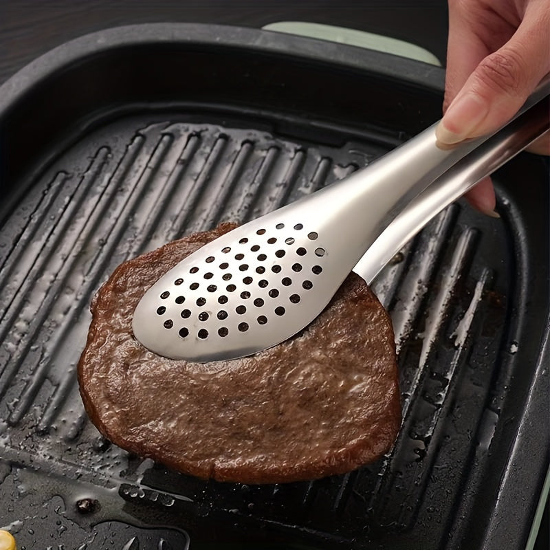 Lot de 6 pinces en acier inoxydable (17,78‑30,48 cm), résistantes à la chaleur et lave-vaisselle, idéales salades, BBQ, pâtes, fruits et buffet.