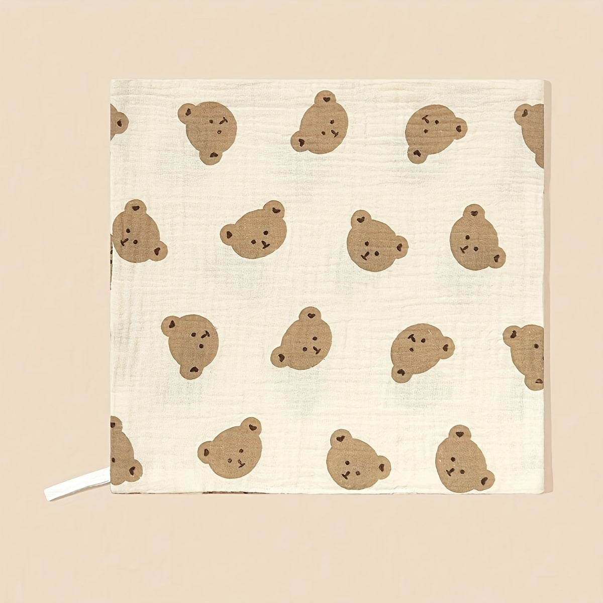 5 serviettes pour bébés, motifs adorables, douces, idéales pour le bain, la poussée dentaire et les moments de jeu.